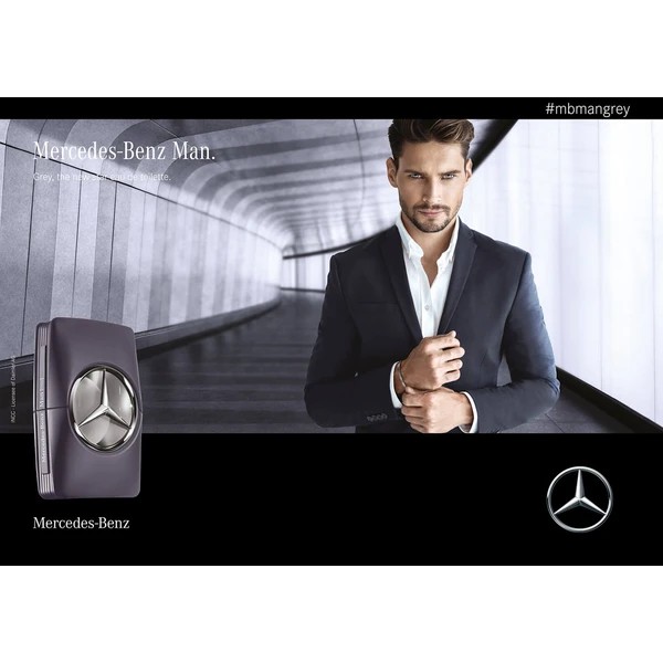 Paris France Beauty - Nước Hoa Nam Mercedes-Benz Man Grey EDT