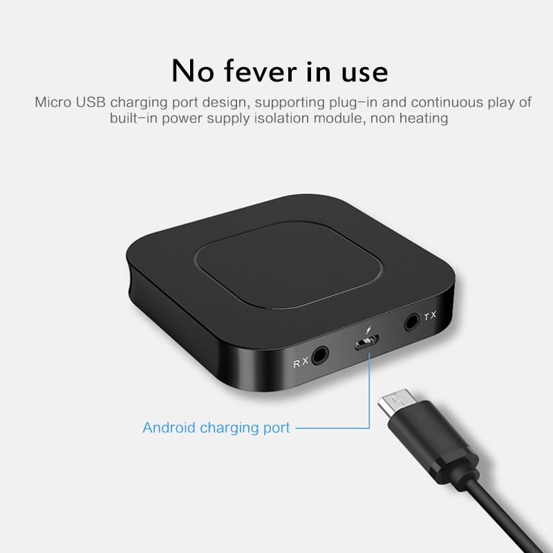 Bluetooth 5.0 Wireless Transmitter and Receiver AUX / RCA Compatible Adapter for PC Home Theater Headphone Player 『Vrru 』