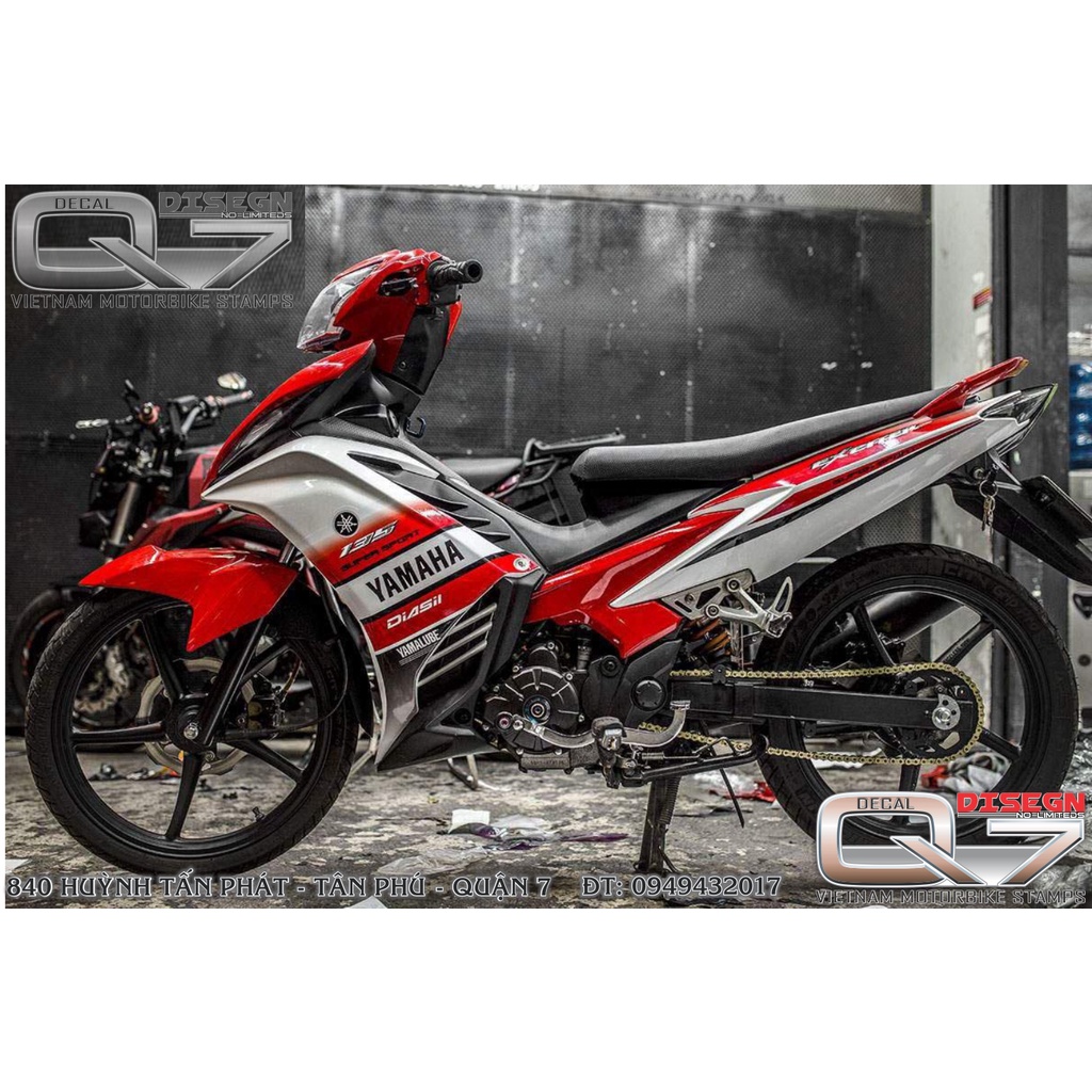 TEM RỜI EXCITER 2011 TRẮNG ĐỎ