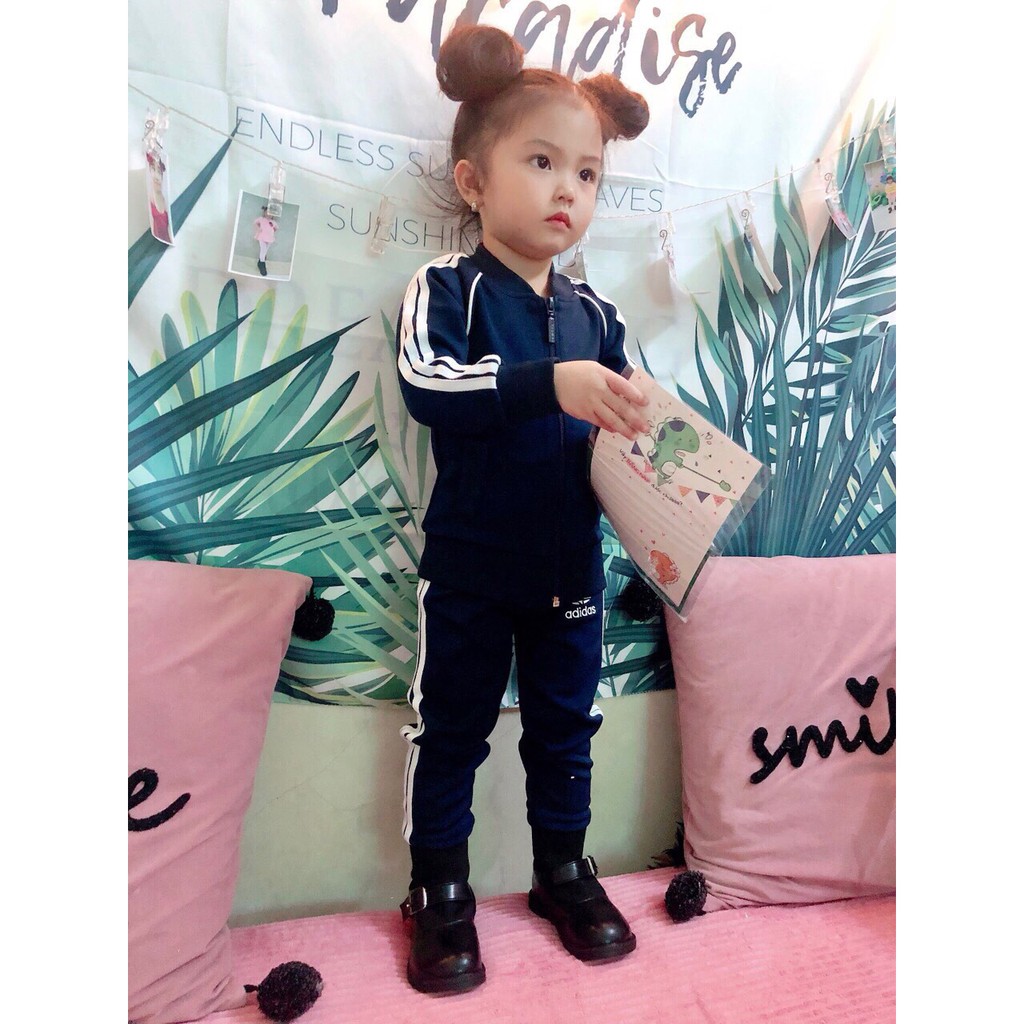 (HÀNG XUẤT XỊN) Bộ Kid SST xanh navy SUPERSTAR NAVY Made in cambodia full tem tag code Size:90-100-110-120-130