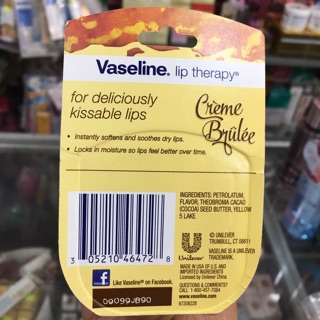 Son Dưỡng Môi Vaseline Màu Trắng 7g