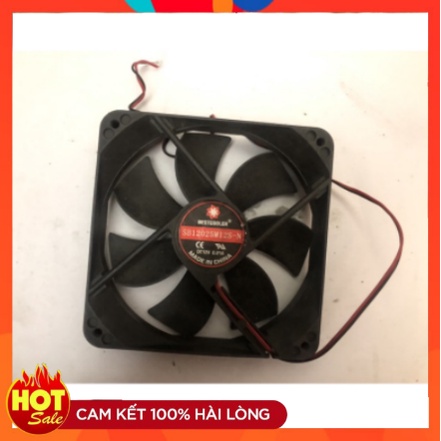 Fan 12cm 12V 0.21A đã test kĩ, chạy tốt