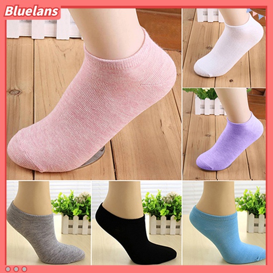 1 Đôi Tất Ngắn Màu Sắc Ngọt Ngào Cho Nữ