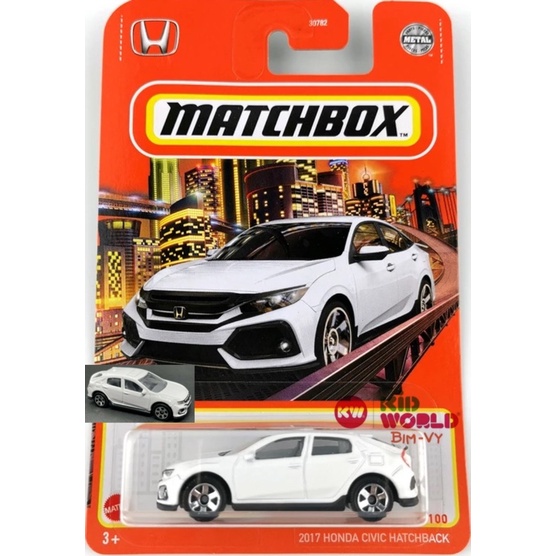 Xe mô hình Matchbox 2017 Honda Civic Hatchback GVY08.