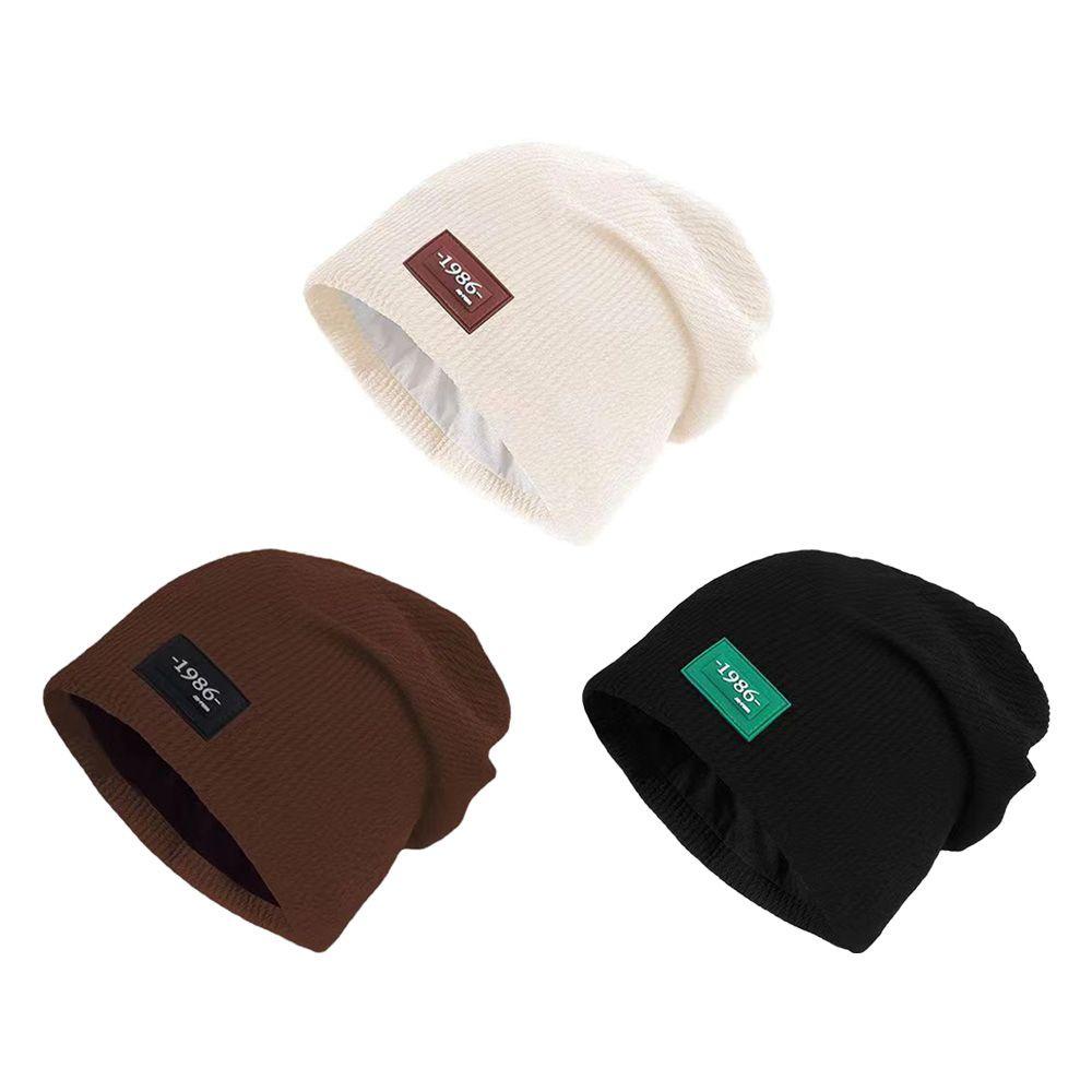 LET Mũ Len Beanie Nữ Màu Trơn Dễ Thương Gồm 3 Màu