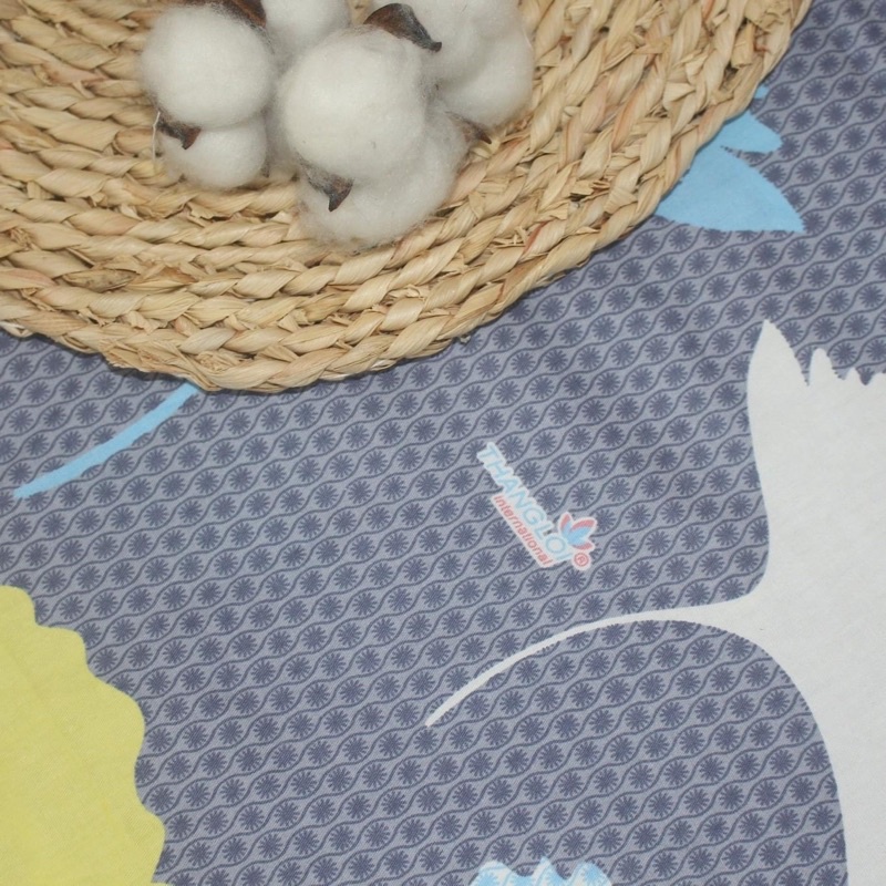 (SALE)Drap Thắng Lợi, ga giường cotton 100% (4 món) cao cấp chuẩn logo mẫu QUẠT XÁM