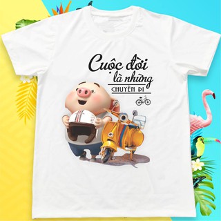 ÁO NHÓM, ÁO GIA ĐÌNHm áo team, áo thun nhóm - Cuộc đời là những chuyến đi