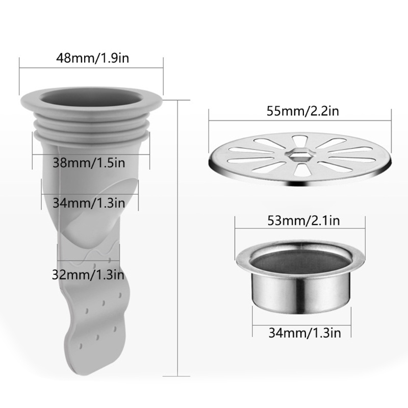 Nắp Đậy Cống Thoát Nước Sàn Nhà Bằng Silicone Chống Mùi Chống Côn Trùng