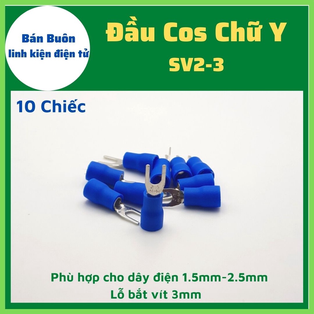 10 chiếc Đầu cos chữ y2-3, cos chẻ, cos y, cos, sv2-3, cos y các loại (100% Cos Đồng)