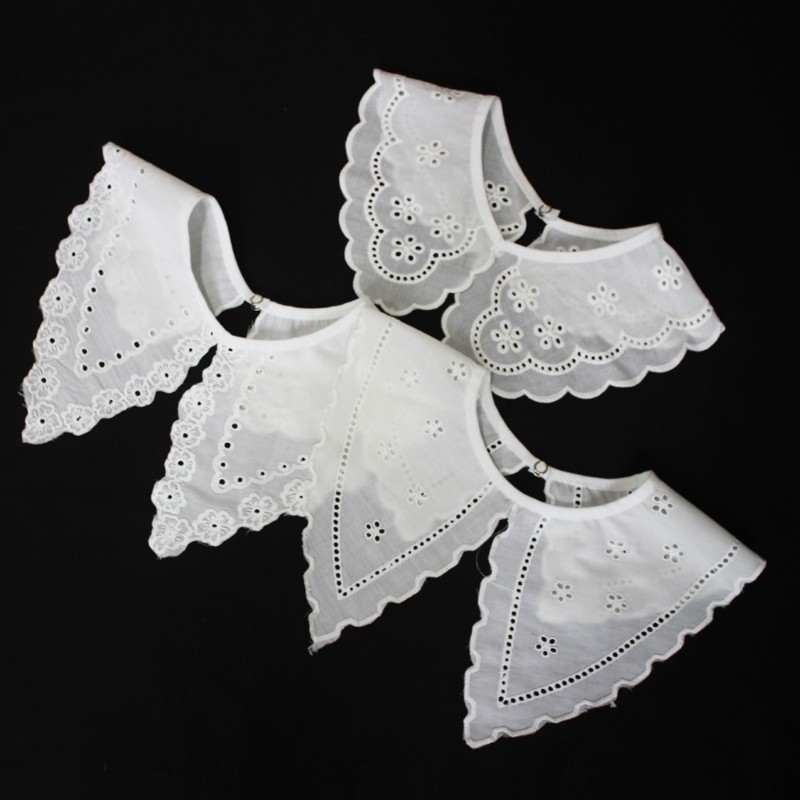 Cổ áo giả chất liệu Polyester thêu họa tiết có thể tháo rời ra được dành cho nữ