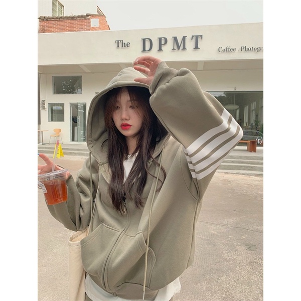 Bộ đồ 3 sọc nam nữ , áo hoodie có mũ mix quần ống rộng chất nỉ ngoại , phom rộng phong cách hàn quốc ulzzang , free size | BigBuy360 - bigbuy360.vn