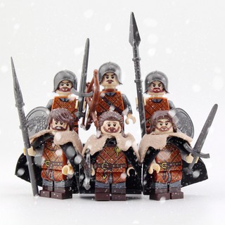 Xếp Hình Koruit Minifigures mô hình lắp ráp Chiến Binh nhà Stark Game of Throne