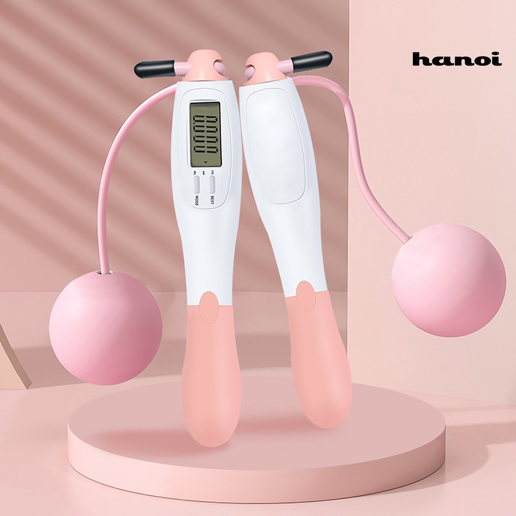 Ha!Dây Nhảy Đếm Calories Màn Hình LCD 2 Trong 1 Không Dây