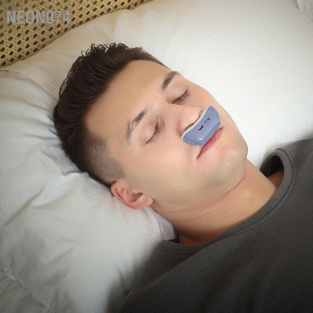 [Hàng mới về] Thiết bị chống ngáy thông mũi hỗ trợ hô hấp giấc ngủ bằng silicone cho nam và nữ