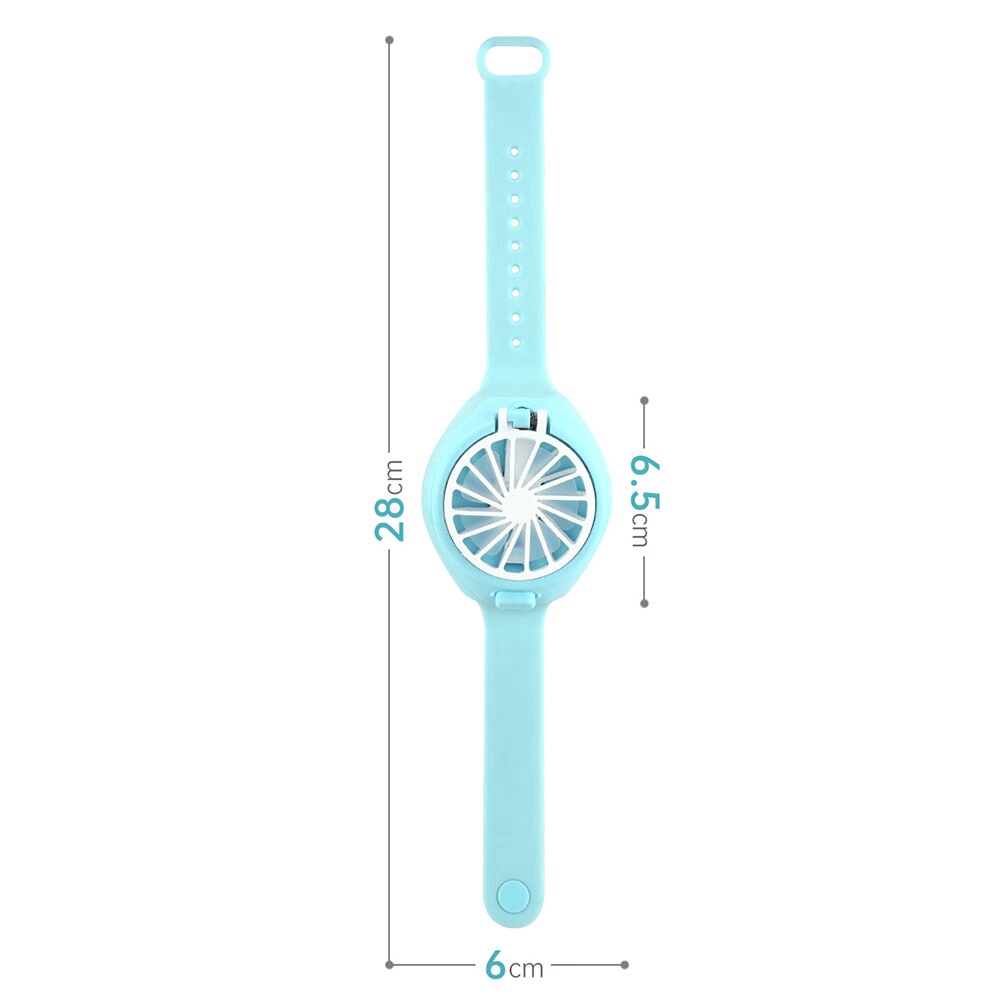 Portable Mini Fans USB Rechargeable Mini Electric Ventilator Handheld Watch Shape Fan for Office Household student Traveling