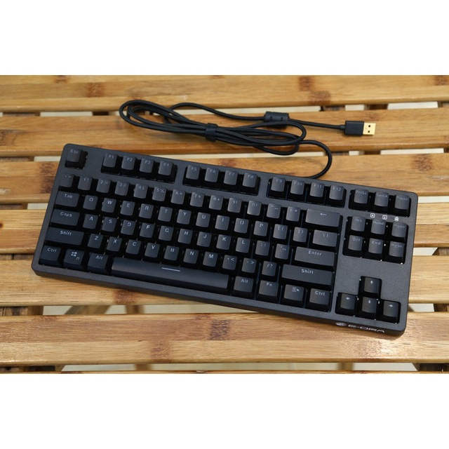 Bàn Phím Cơ E-DRA EK387 - Bản 2021 - Led Rainbow - Huano Switch - Cáp TypeC - BH 24 tháng