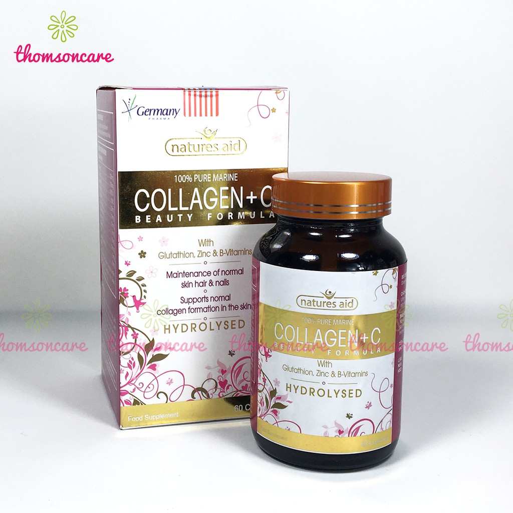 Bổ sung nội tiết tố từ Collagen thủy phân - Collagen +C hộp 60v có thêm vitamin C, E, glutathion và mầm đậu nành | BigBuy360 - bigbuy360.vn