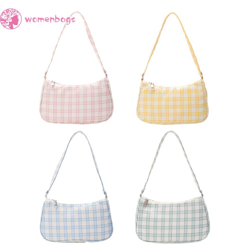 Túi Xách Nữ Đeo Vai Họa Tiết Caro Thời Trang