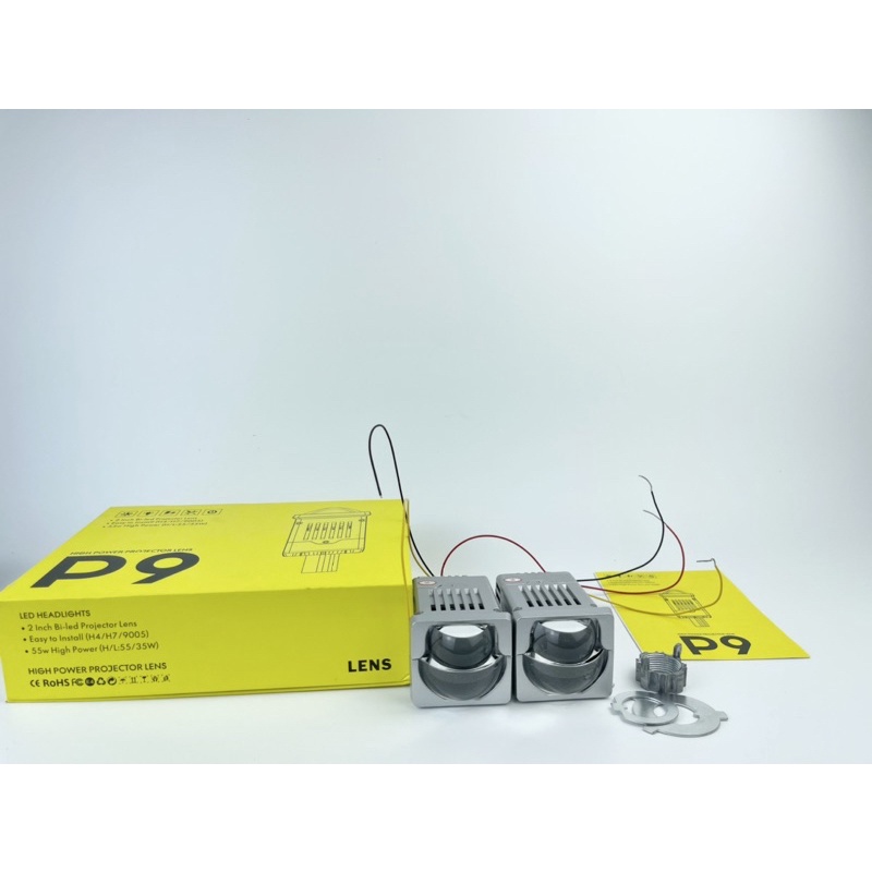 Bi cầu led mắt ếch 55W có trợ pha. Chân đa năng đui xoáy