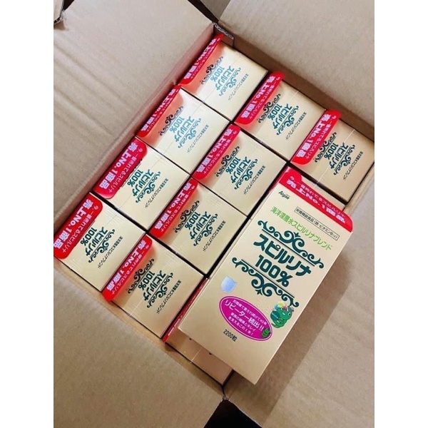 Tảo Xoắn Tem Đỏ 2200 viên Spirulina Nội Địa Nhật Bản