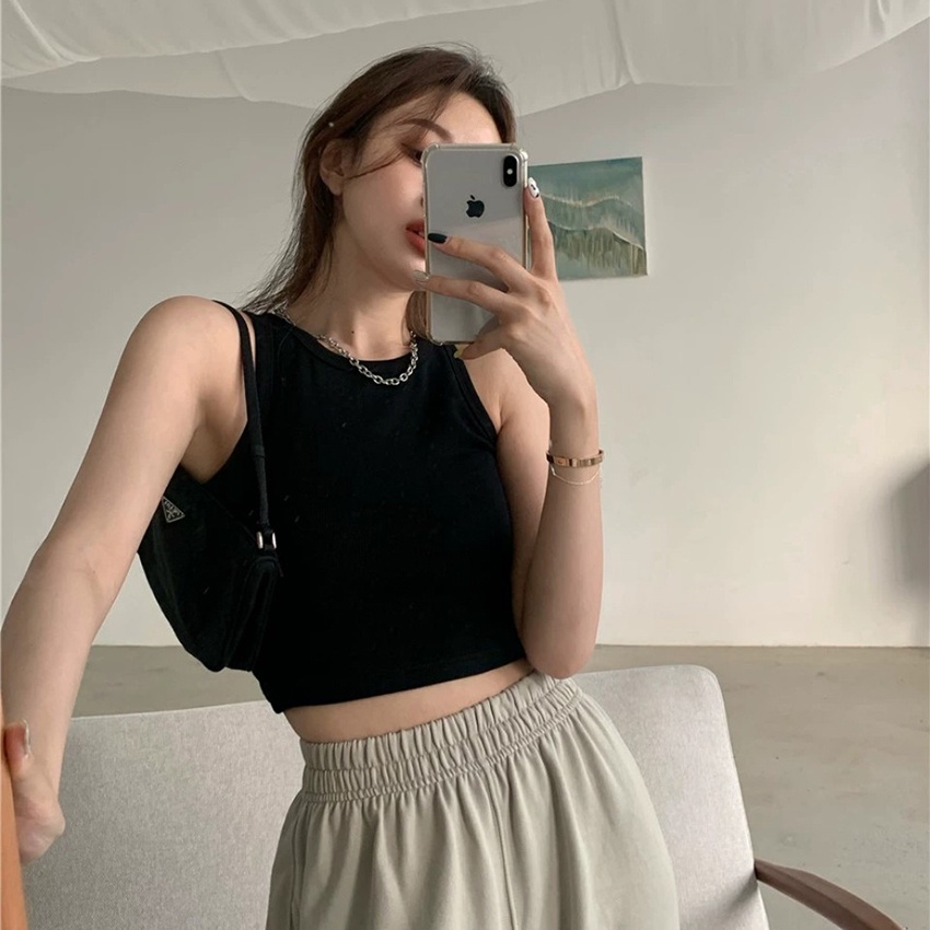 Áo ba lỗ croptop chất thun tăm co giãn 4 chiều ôm form siêu xinh Havana FA08