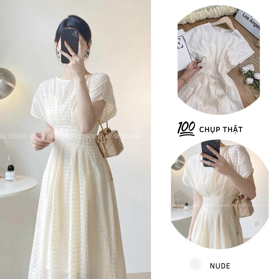 ĐẦM NỮ CÔNG SỞ DẬP LY BO EO TAY TIÊN, ĐẦM DỰ TIỆC ĐI LÀM ĐI CAFE THANH LỊCH DỄ MẶC PHONG CÁCH HÀN QUỐC