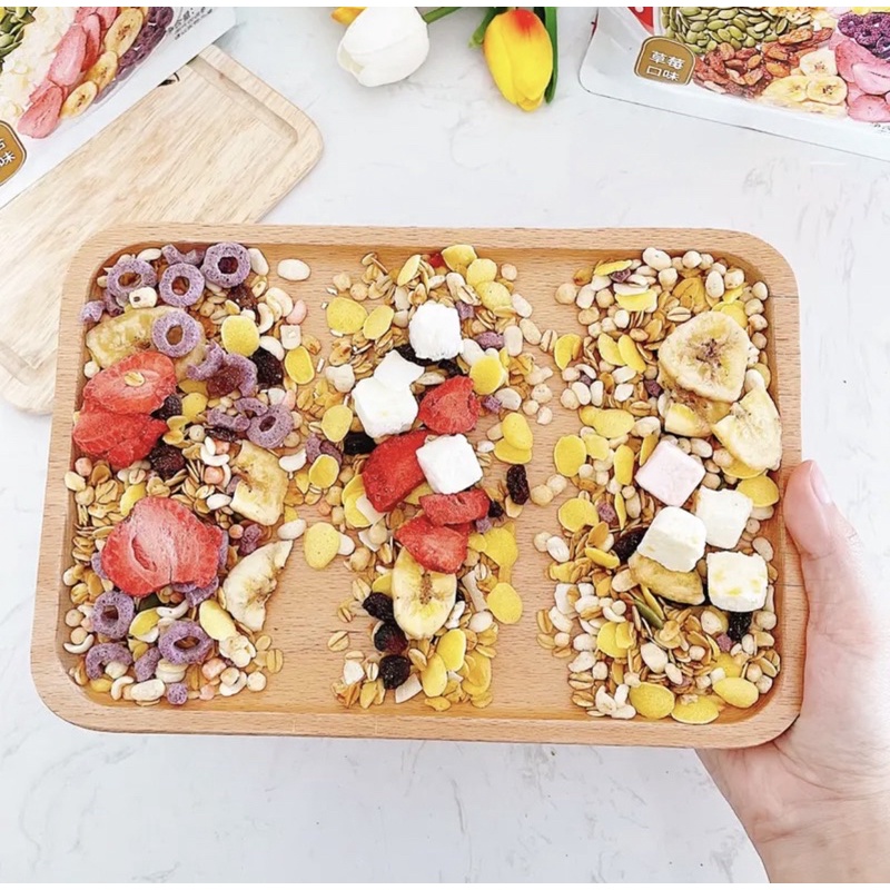 Gói 400Gr Ngũ Cốc Mix Trái Cây Màu Hồng Hiệu Quenshanglanting, Cam Kết ngon