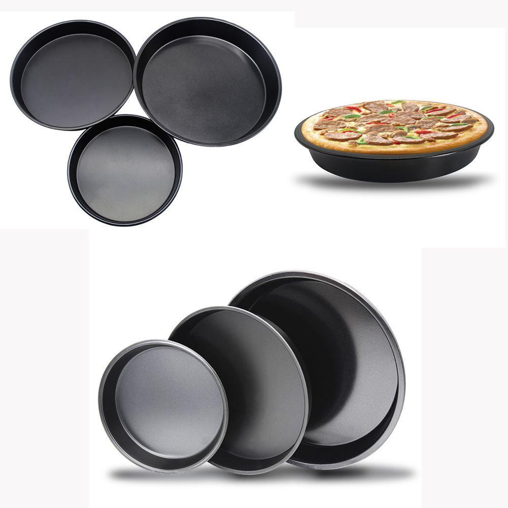 Chảo Nướng Bánh Pizza Hình Tròn Chống Dính Tiện Dụng Cho Gia Đình