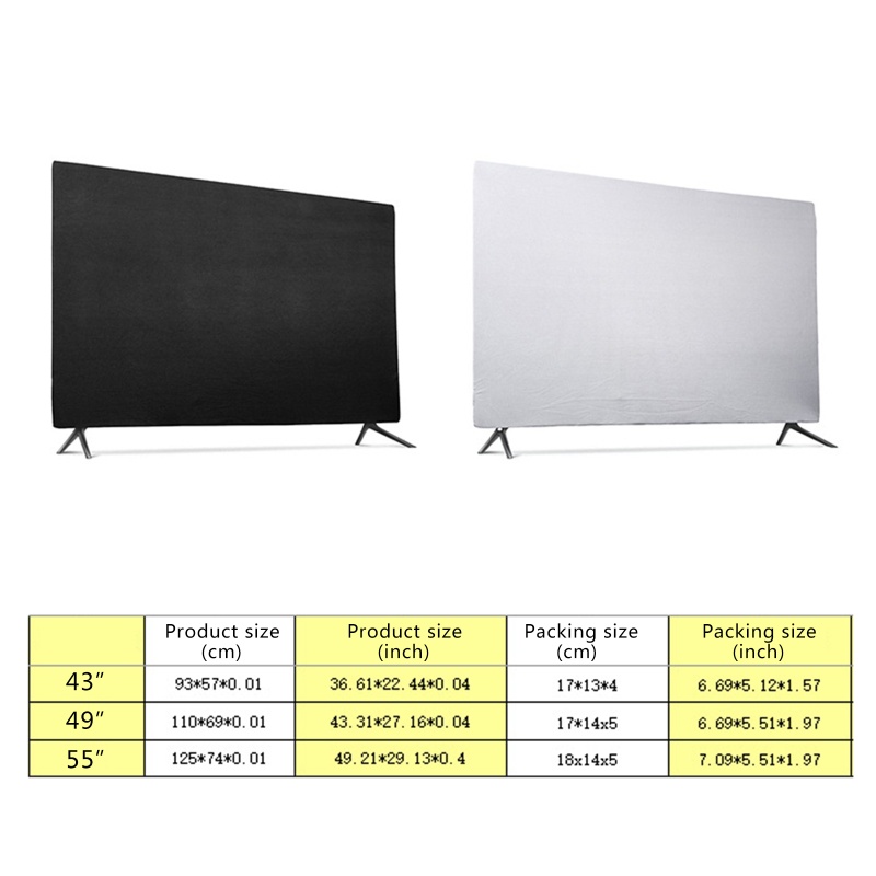 Vỏ Bọc Màn Hình TV / Máy Tính Để Bàn Chống Bụi 43 &quot;49&quot; 55 &quot;