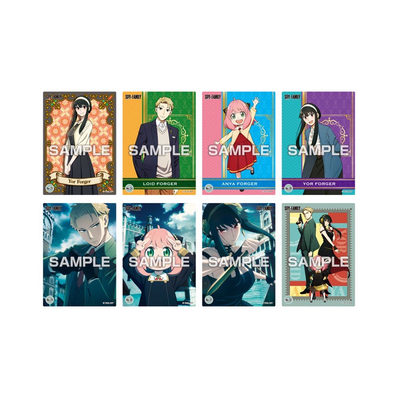 Hàng Sẵn/ có sẵn- 1 Pack - Card nhân phẩm Spy X Family- 1 pack có 2 card và 1 gum- Chính hãng- JP