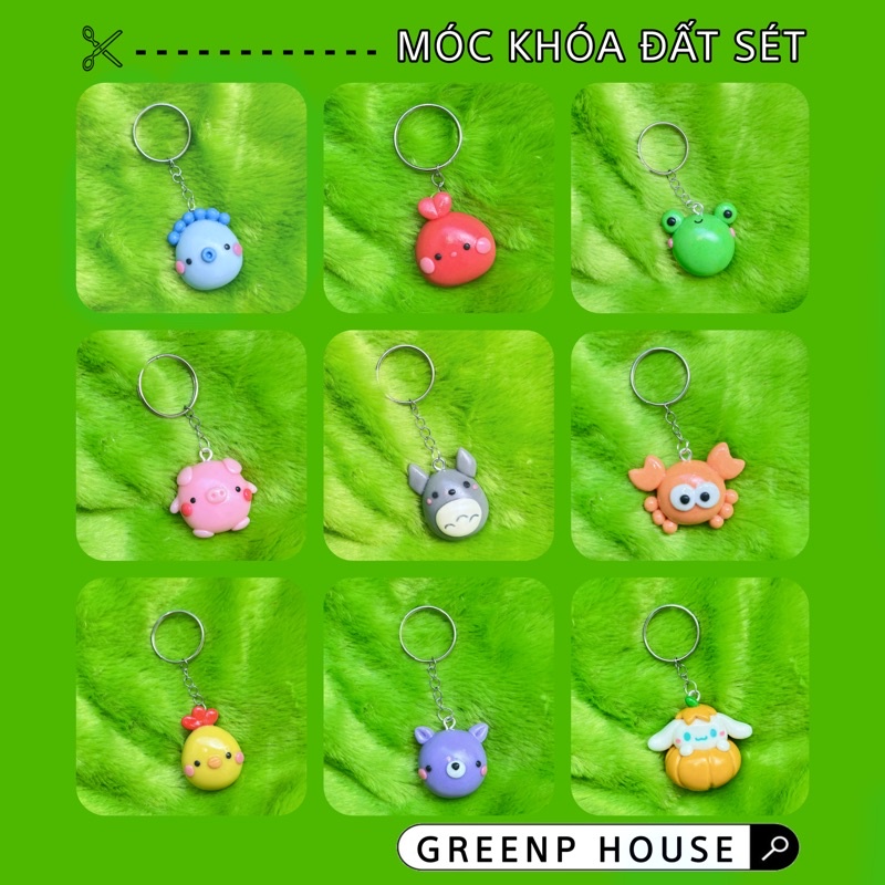 Móc khóa con vật cute _ GREENP HOUSE