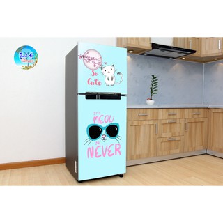 Tấm dán, decal dán trang trí tủ lạnh