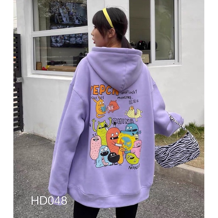 HD048 - ÁO HOODIE IN CHỮ GOOD LUCK | BigBuy360 - bigbuy360.vn