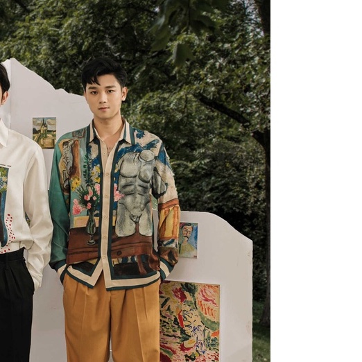 BLANKESPACE Áo Sơ Mi Tay Dài Tortune Shirt Hình In Lụa Kỹ Thuật Số Độc Quyền Thời Trang Nam Nữ Unisex