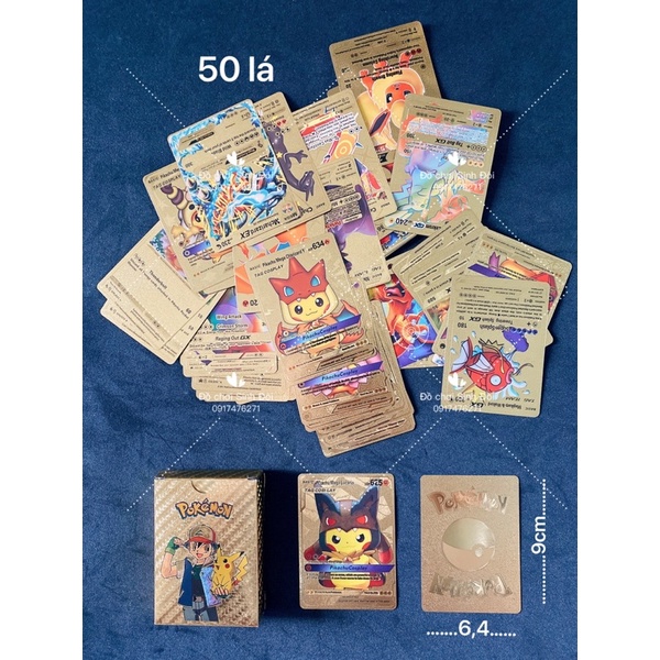 THẺ BÀI POKEMON - thẻ bài giao đấu - hộp 55 lá
