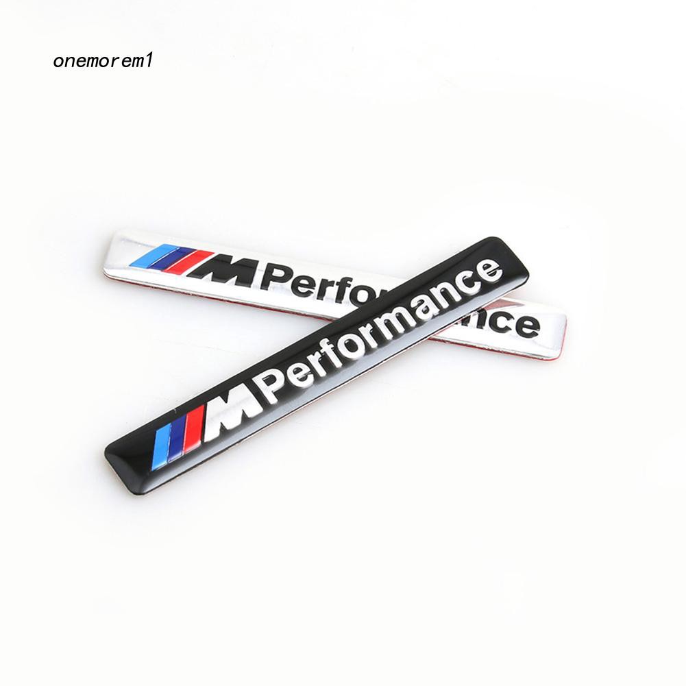 Logo kim loại chữ " onmo _ m Performance " dùng để trang trí xe ô tô BMW