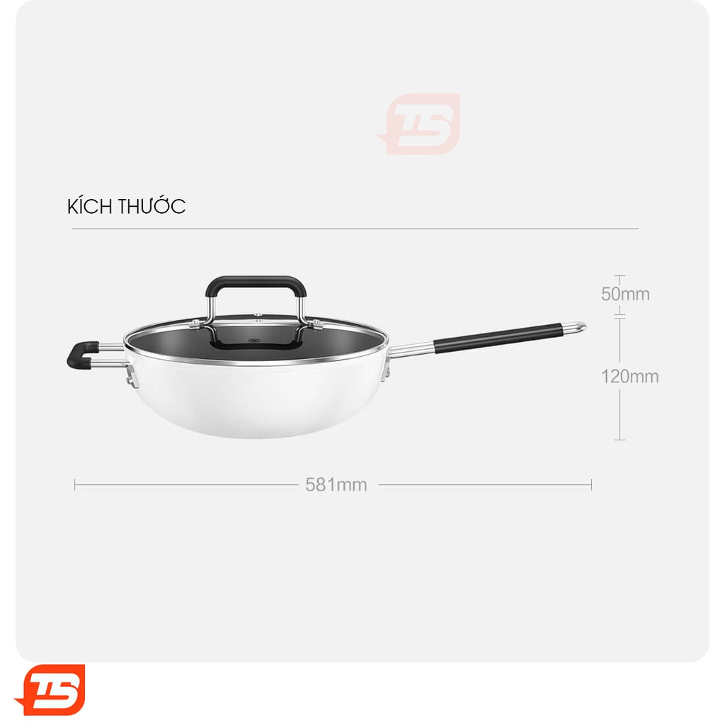 Chảo chống dính Xiaomi ZHIWUZHU 6 lớp Cao Cấp
