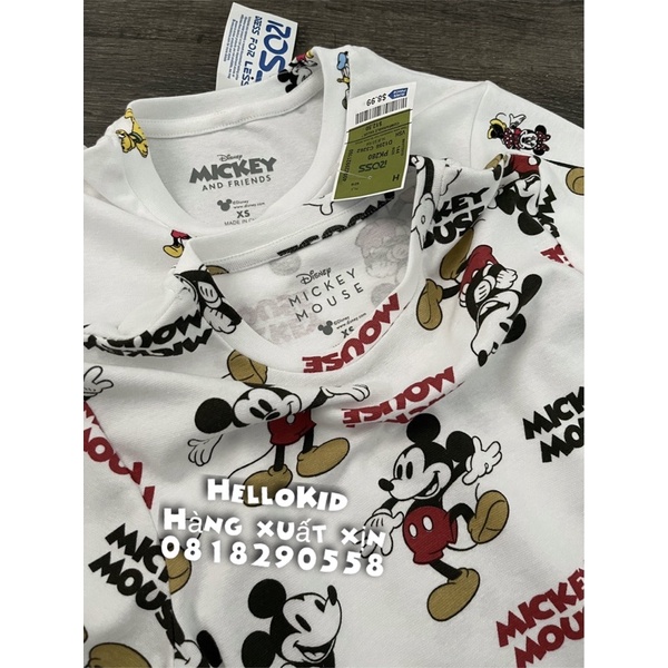 A328 - Áo thun nhiều hình Mickey cho bé