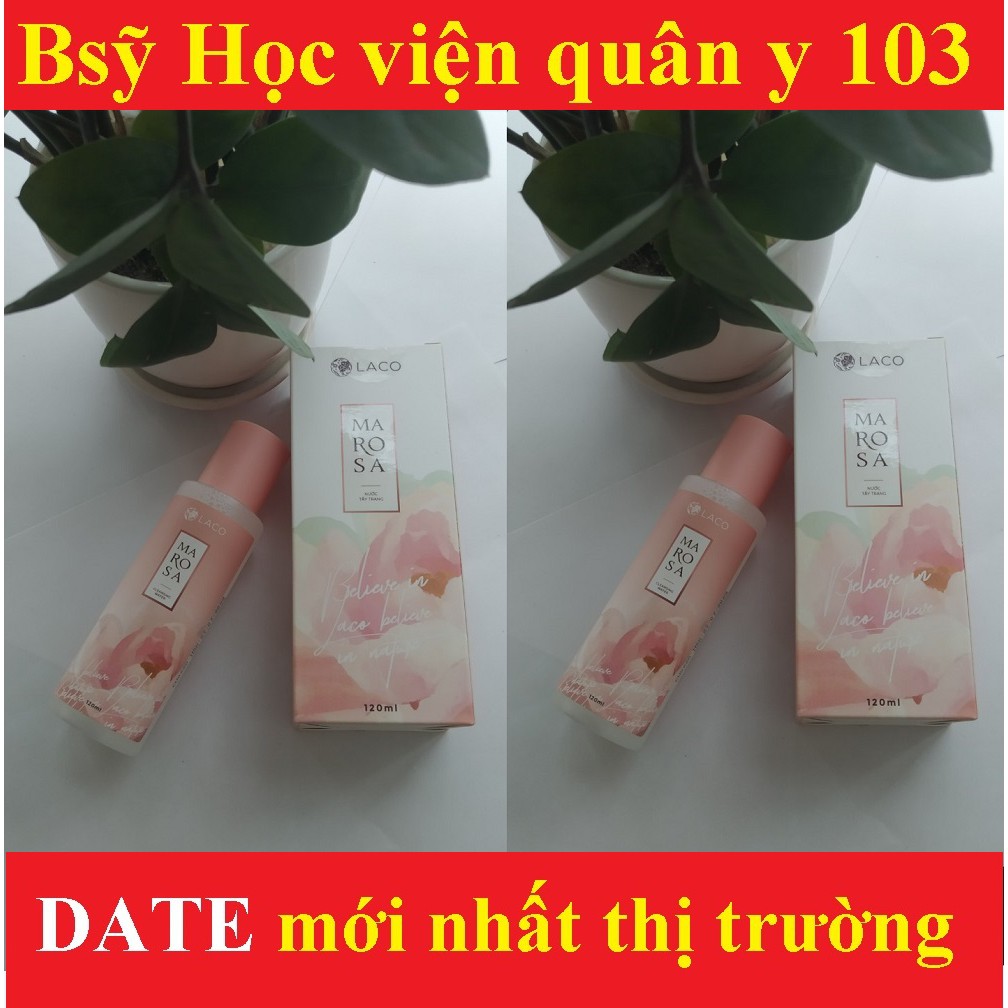 NƯỚC TẨY TRANG MAROSA CLEANSING WATER LACO, dùng cho mọi loại da làm sạch sâu, dưỡng ẩm giúp da sáng trắng tự nhiên120ML | BigBuy360 - bigbuy360.vn