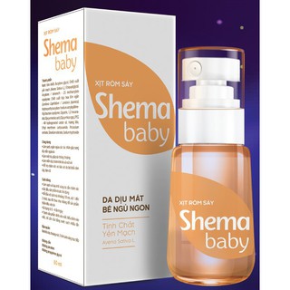 Xịt Chống Rôm Sẩy Tinh Chất Tổ Yến Shema Baby Cho Bé Hết Hăm, Hết Rôm Sẩy & Mẫn Ngứa Dịu Da