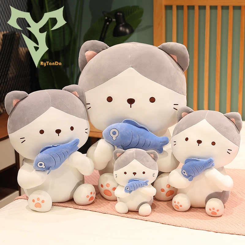 Mèo Nhồi Bông Dễ Thương Dùng Làm Gối Ôm