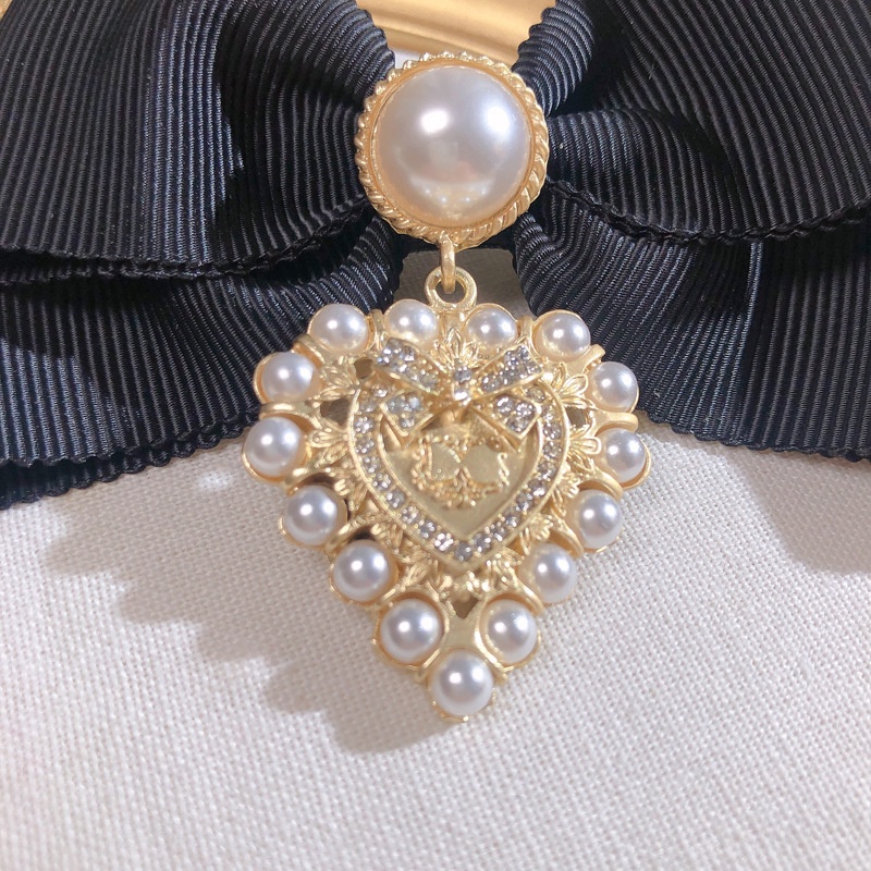 Cà Vạt Nơ Họa Tiết Hoa Phong Cách Baroque Cổ Điển Dành Cho Nữ