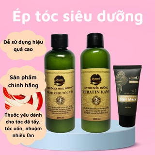 Thuốc ép tóc, duỗi tóc tại nhà, ép keratin kami phục hồi tóc 100ml