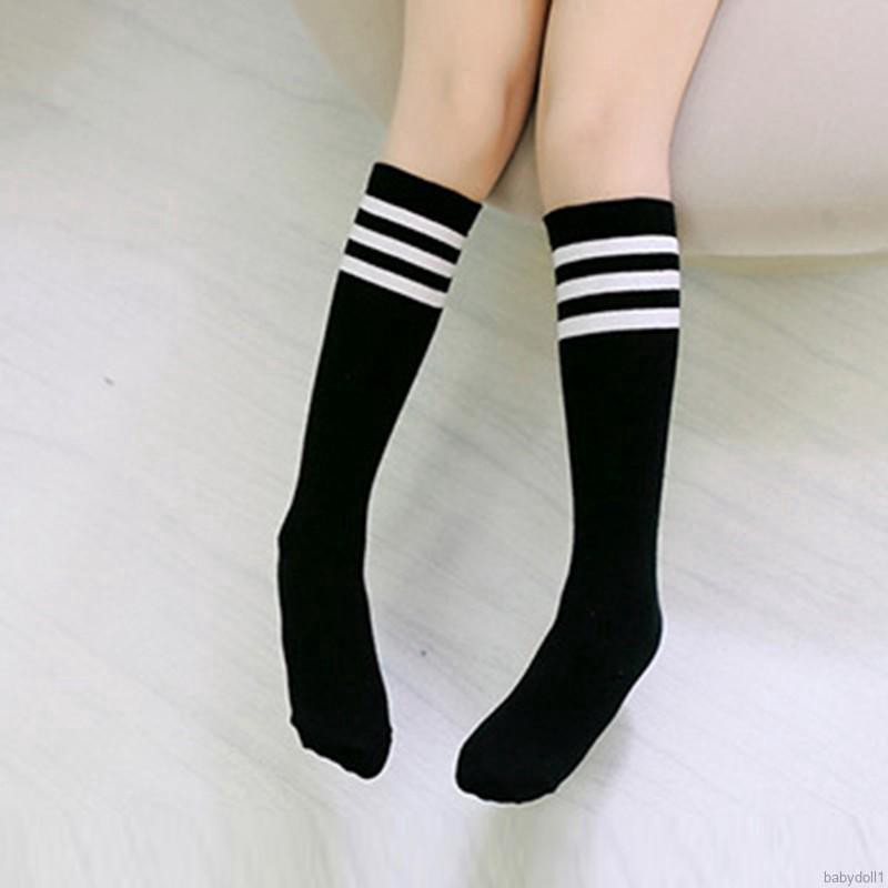 Vớ cotton dài sọc ngang cho bé trai và gái Vớ thể thao cho bé