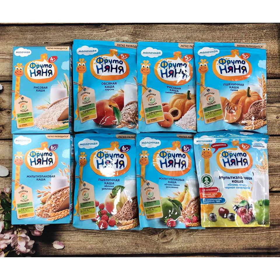 Bột fruto của Nga cho bé từ 4 tháng