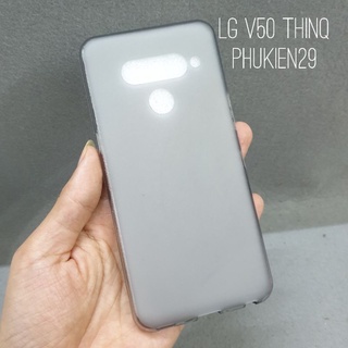 [LG V50/LG V50 ThinQ] Ốp lưng silicon dẻo đen nhám cao cấp Tidifan