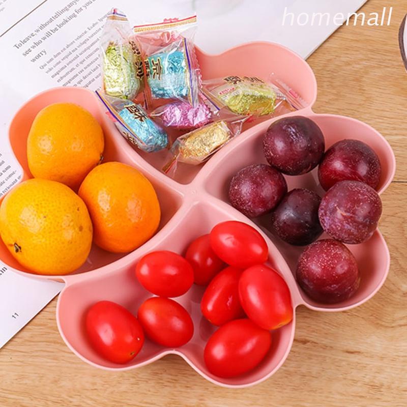 Khay đựng thức ăn chia ngăn hình trái tim 3 màu sắc khác nhau sáng tạo