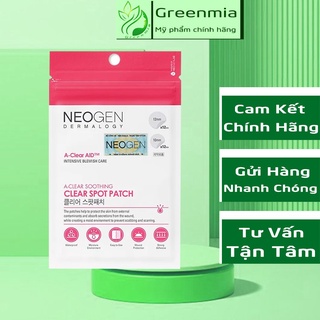 Miếng Dán Mụn Neogen Dermalogy A-Clear Soothing Spot Patch 24 Miếng 2 Kích Thước Bám Dính Cực Tốt [NHẬP KHẨU CHÍNH HÃNG]