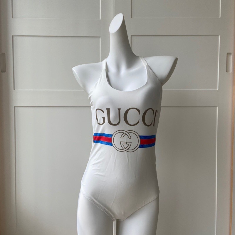 Body suit/ bikini liền mảnh hở lưng Gucci GG
