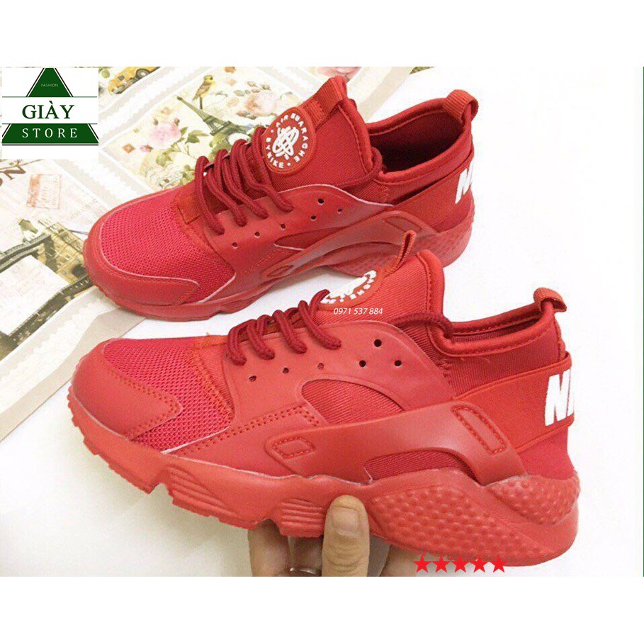 FULLBOX | Giày Sneaker Nam Nữ Huarache Đỏ Tươi full